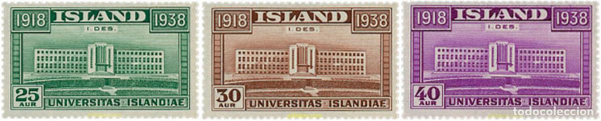 Sellos: 101509 MNH ISLANDIA 1938 20 ANIVERSARIO DE LA INDEPENDENCIA DE ISLANDIA