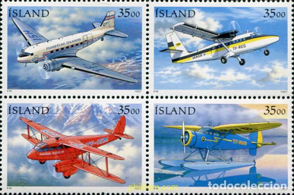 Sellos: 327661 MNH ISLANDIA 1997 AVIONES