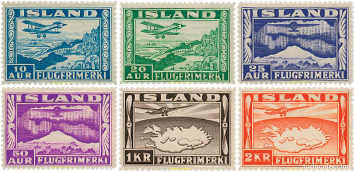 Sellos: 327678 HINGED ISLANDIA 1934 AVIONES