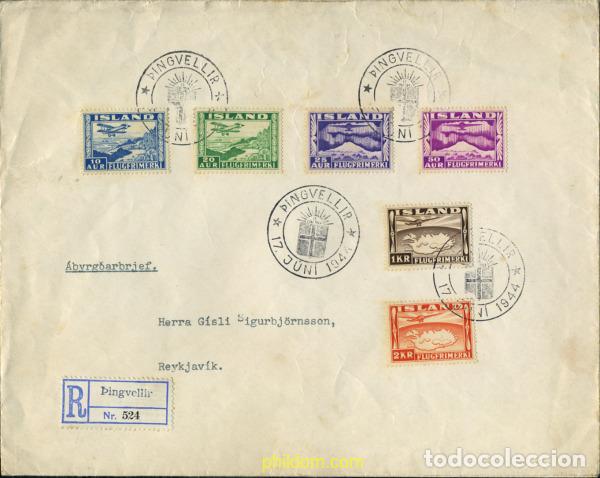 Sellos: 367026 MNH ISLANDIA 1934 AVIONES