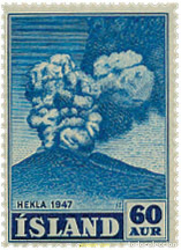 Sellos: 372946 MNH ISLANDIA 1948 VOLCANES