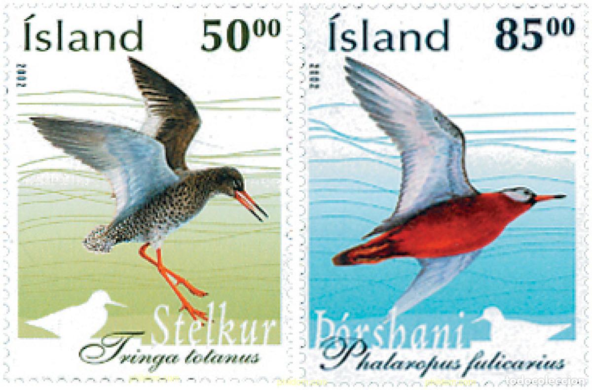 Sellos: 106727 MNH ISLANDIA 2002 AVES