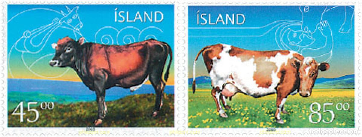 Sellos: 120493 MNH ISLANDIA 2003 GANADO VACUNO