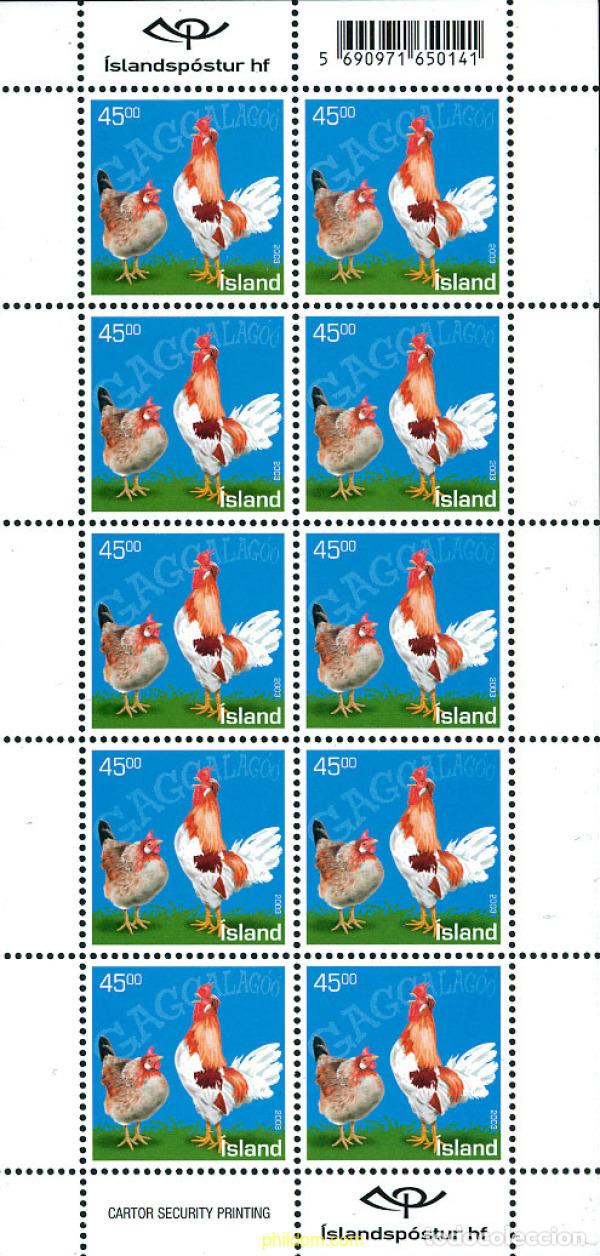 Sellos: 124951 MNH ISLANDIA 2003 FAUNA DOMESTICA