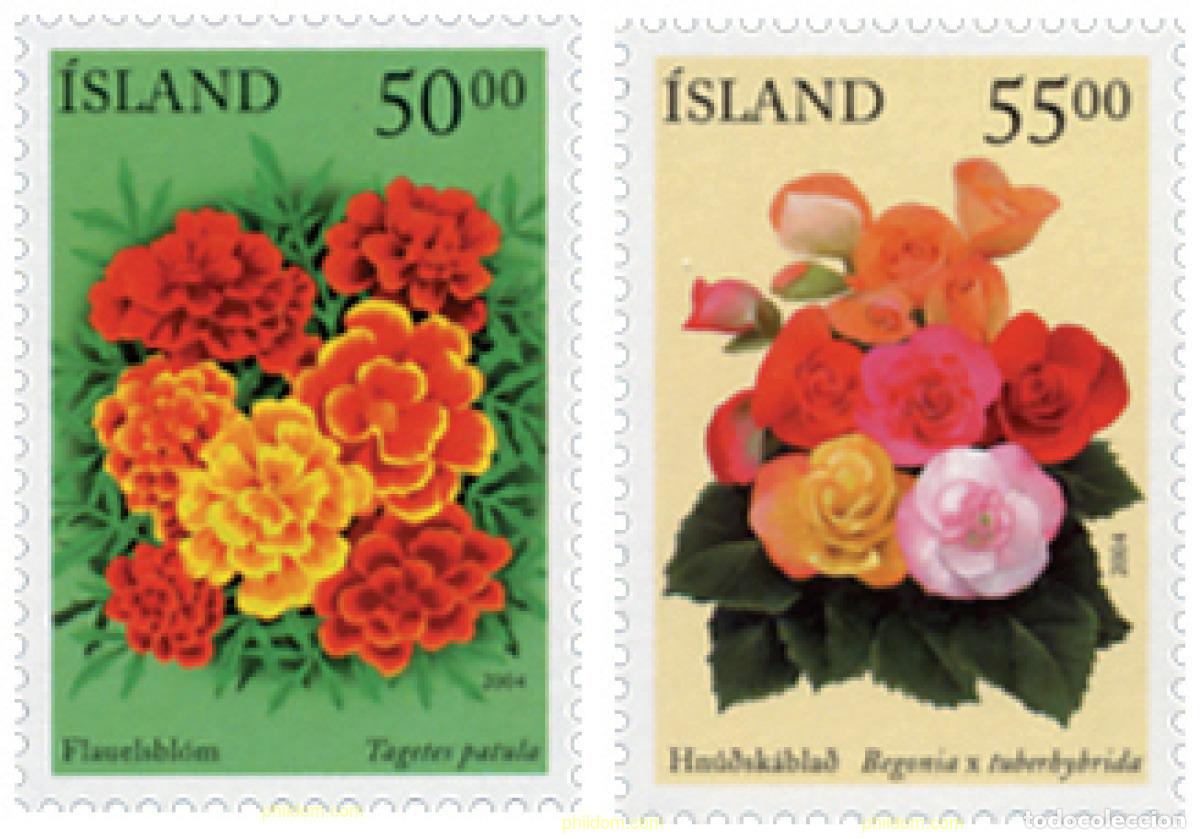 Sellos: 142941 MNH ISLANDIA 2004 FLORA
