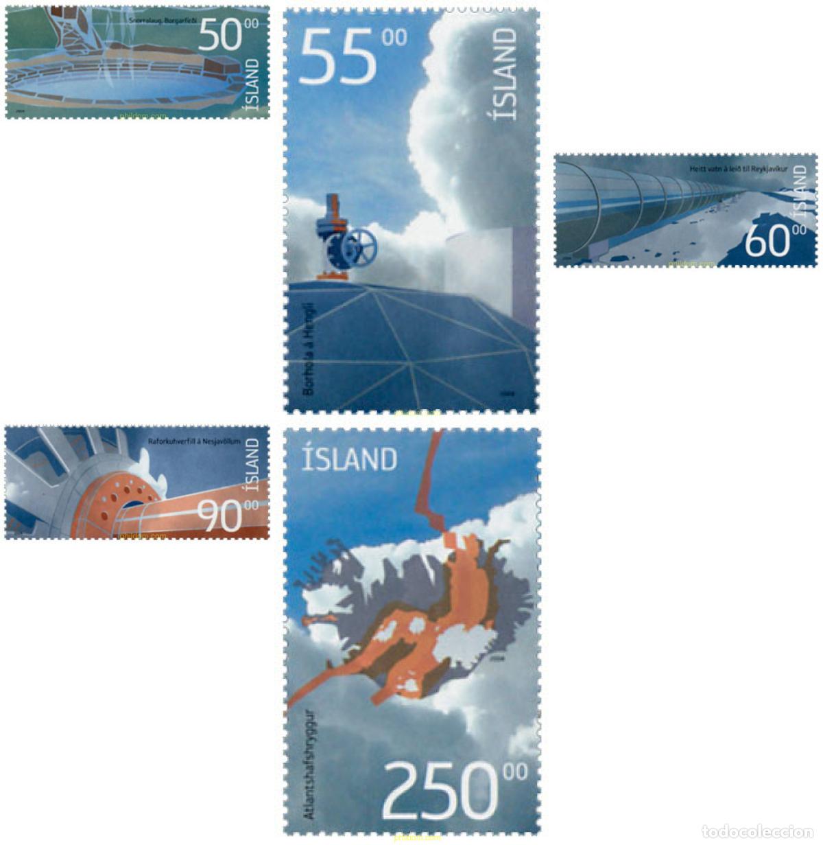 Sellos: 143933 MNH ISLANDIA 2004 ENERGIA GEOTERMICA