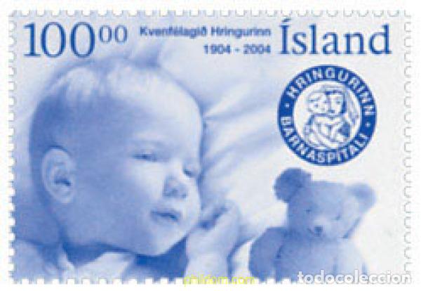Sellos: 145798 MNH ISLANDIA 2004 CENTENARIO DE LA ASOCIACION CARITATIVA HRINGURINN