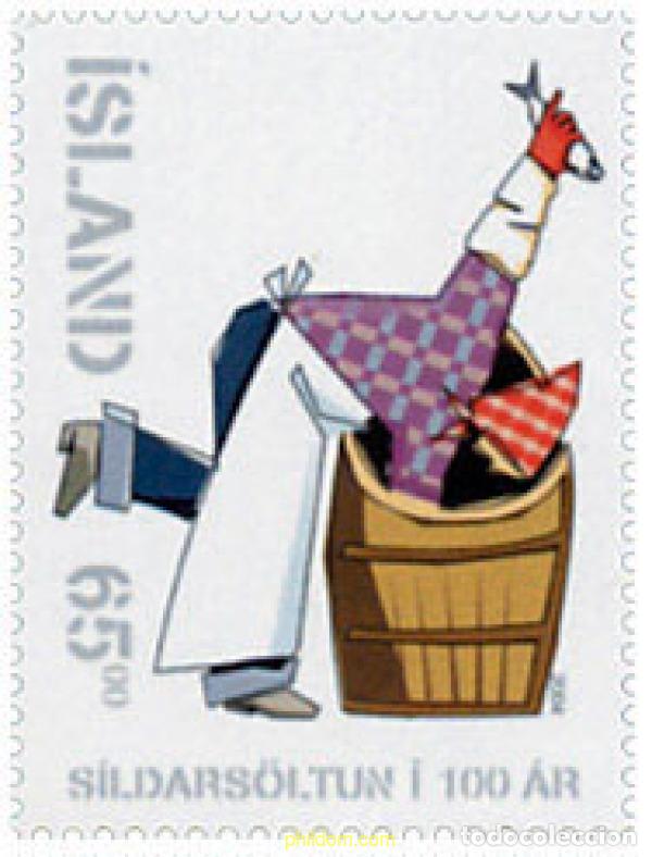 Sellos: 145796 MNH ISLANDIA 2004 100 A&Ntilde;OS DE LA PESCA DEL ARENQUE EN ISLANDIA