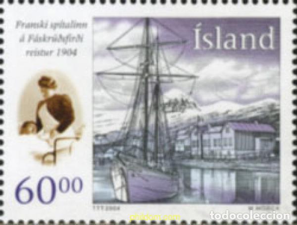 Sellos: 153274 MNH ISLANDIA 2004 CENTENARIO DEL HOSPITAL FRANCES