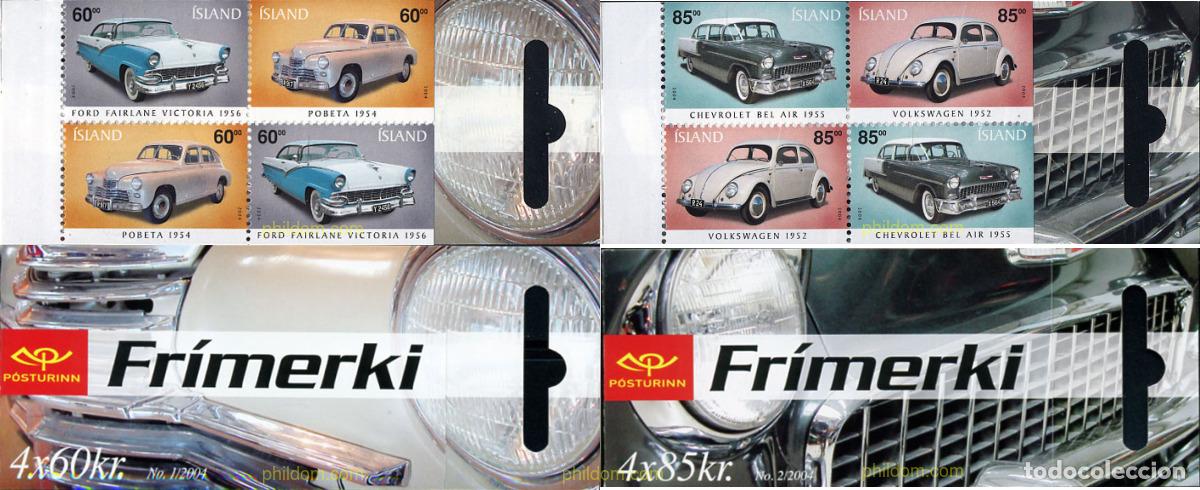 Sellos: 216608 MNH ISLANDIA 2004 AUTOMOVILES