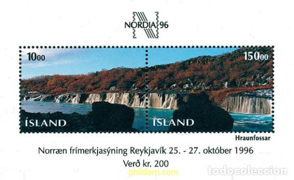 Sellos: 101442 MNH ISLANDIA 1995 NORDIA 96. EXPOSICION FILATELICA INTERNACIONAL