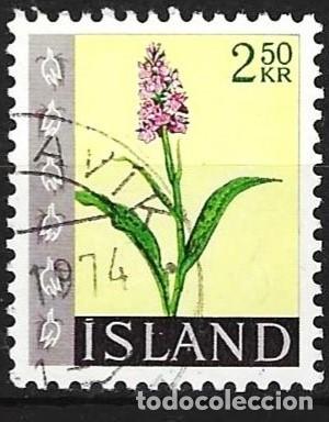 Sellos: Islandia 1968 - Mi 416 - YT 371 - Flor : Orqu&iacute;dea