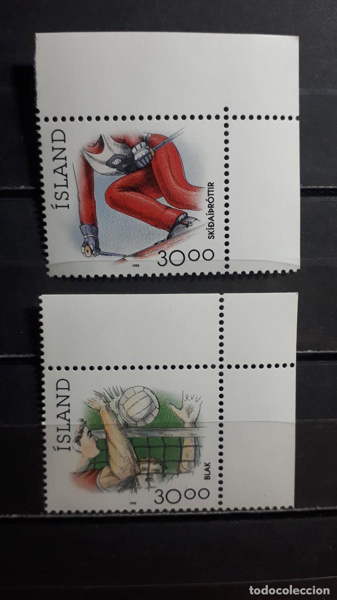 Sellos: ISLANDIA. A&Ntilde;O 1990. **. YVERT 713/4
