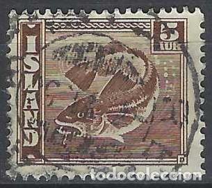 Sellos: ISLANDIA 1939-40 - FAUNA, PECES, BACALAO - USADO
