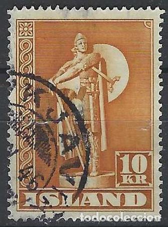 Sellos: ISLANDIA 1945 - THORFINN KARLSEFNI, EXPLORADOR - USADO