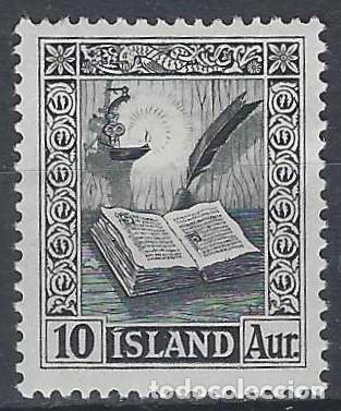 Sellos: ISLANDIA 1953 - ANTIGUOS MANUSCRITOS - MH*