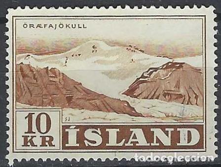 Sellos: ISLANDIA 1957 - GLACIARES, &Ouml;RAEFA - USADO