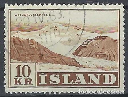 Sellos: ISLANDIA 1957 - GLACIARES, &Ouml;RAEFA - USADO