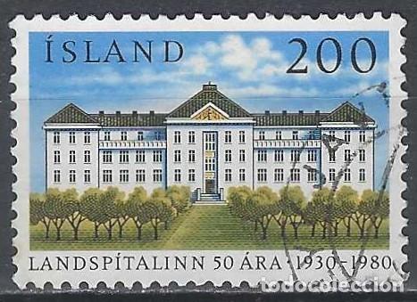 Sellos: ISLANDIA 1980 - 50&ordm; ANIV. DE LA FUNDACI&Oacute;N DEL HOSPITAL NACIONAL - USADO