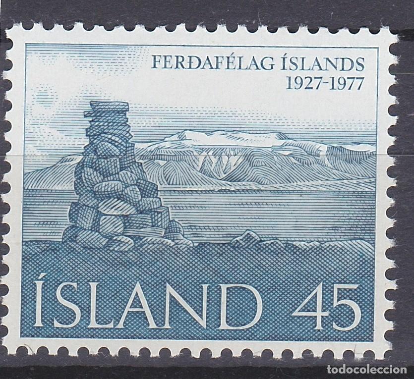 Sellos: ISLANDIA (528) 1977 SERIE COMPLETA NUEVO ** MNH 50 ANIV.SOCIEDAD TURISTICA