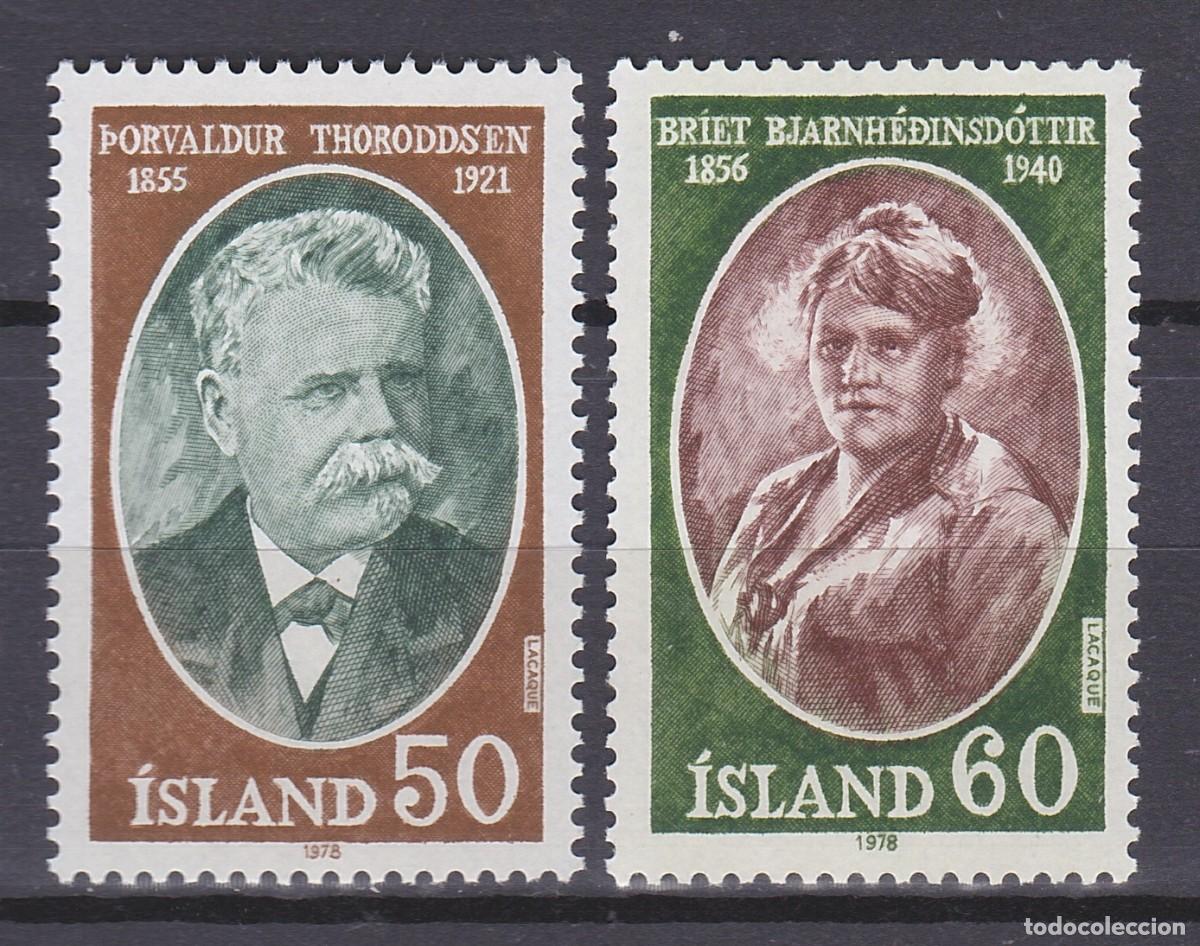 Sellos: ISLANDIA (529) 1978 SERIE COMPLETA NUEVO ** MNH PERSONAJES