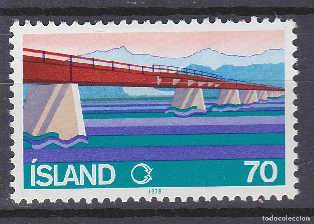 Sellos: ISLANDIA (535) 1978 SERIE COMPLETA NUEVO ** MNH PUENTE SKEIDAR&Aacute;