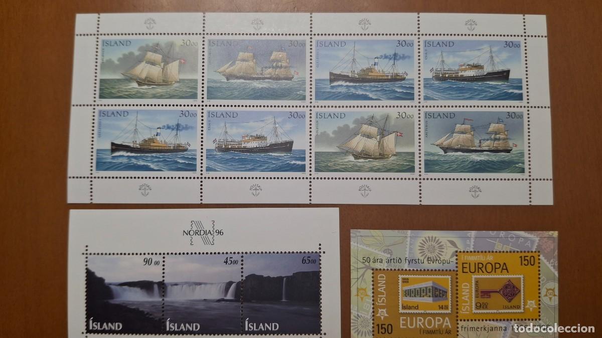 Selos: HB30 HOJITAS BLOQUE de ISLANDIA en NUEVO ideal para tematicas (leer descripcion)