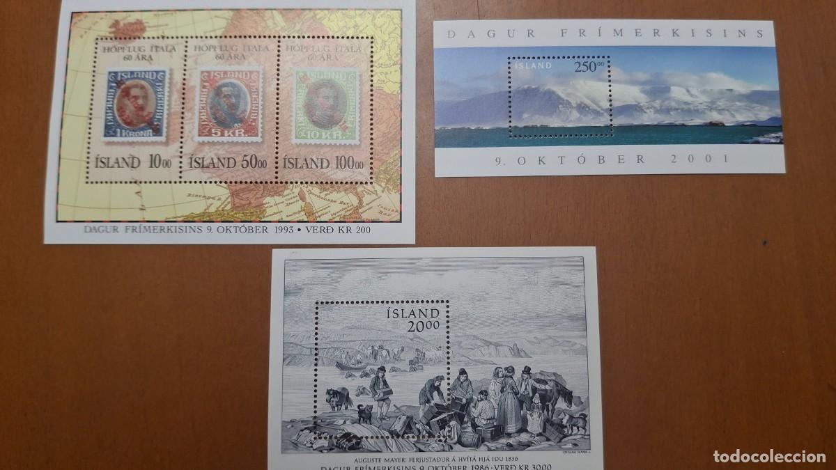 Selos: HB35 HOJITAS BLOQUE de ISLANDIA en NUEVO ideal para tematicas (leer descripcion)