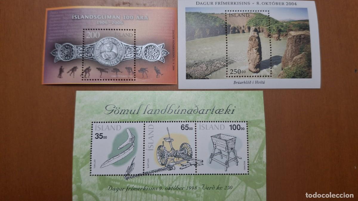 Selos: HB36 HOJITAS BLOQUE de ISLANDIA en NUEVO ideal para tematicas (leer descripcion)
