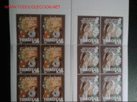 Sellos: 2 CARNETS FEROE C381/2.A&Ntilde;O 2000 - Foto 1