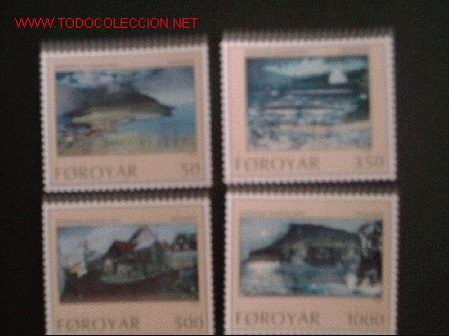 Sellos: FEROE, N&ordm; Yvert 201/4. A&ntilde;o 1990 - Foto 1