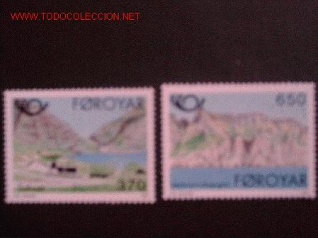 Sellos: FEROE,N&ordm; Yvert 215/6. A&ntilde;o 1991 - Foto 1