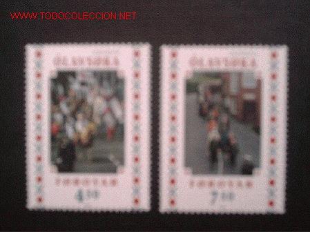 Sellos: FEROE N&ordm; Yvert 334/5. A&ntilde;o 1998 - Foto 1