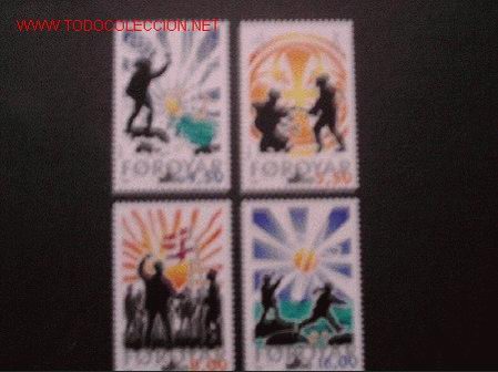 Sellos: FEROE N&ordm;Yvert 371/4. A&ntilde;o 2000 - Foto 1