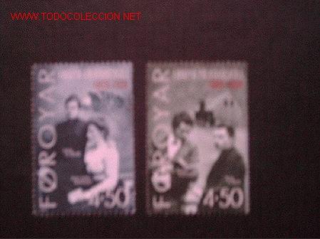Sellos: FEROE N&ordm; Yvert 375/6. A&Ntilde;O 2000 - Foto 1