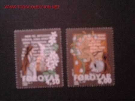 Sellos: FEROE N&ordm; Yvert 381/2. A&ntilde;o 2000 - Foto 1