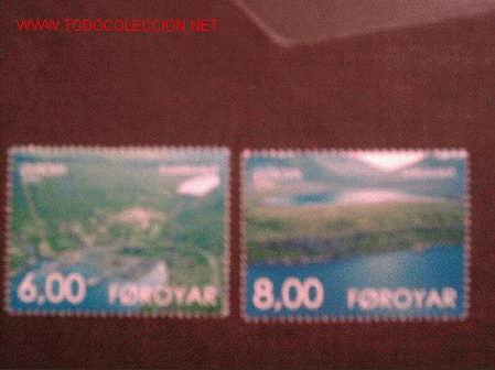 Sellos: FEROE N&ordm; Yvert 398/9. A&ntilde;o 2001 - Foto 1