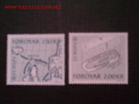 Sellos: FEROE N&ordm; Yvert 64/5. A&ntilde;o 1982 - Foto 1