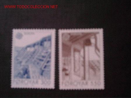 Sellos: FEROE N&ordm; Yvert 143/4. A&ntilde;o 1987 - Foto 1
