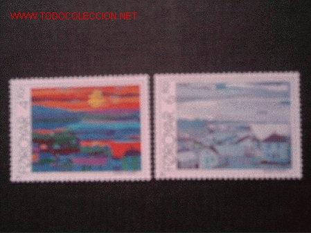 Sellos: FEROE N&ordm; Yvert 154/5.  A&ntilde;o 1987 - Foto 1
