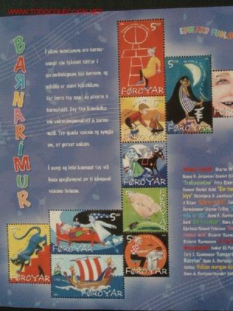 Sellos: FEROE HB A&Ntilde;O 2003 DIBUJOS INFANTILES - Foto 1