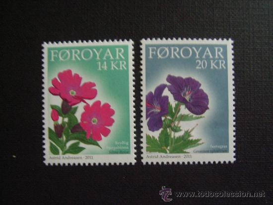 Sellos: FEROE, A&Ntilde;O 2011. FLORA. FLORES - Foto 1