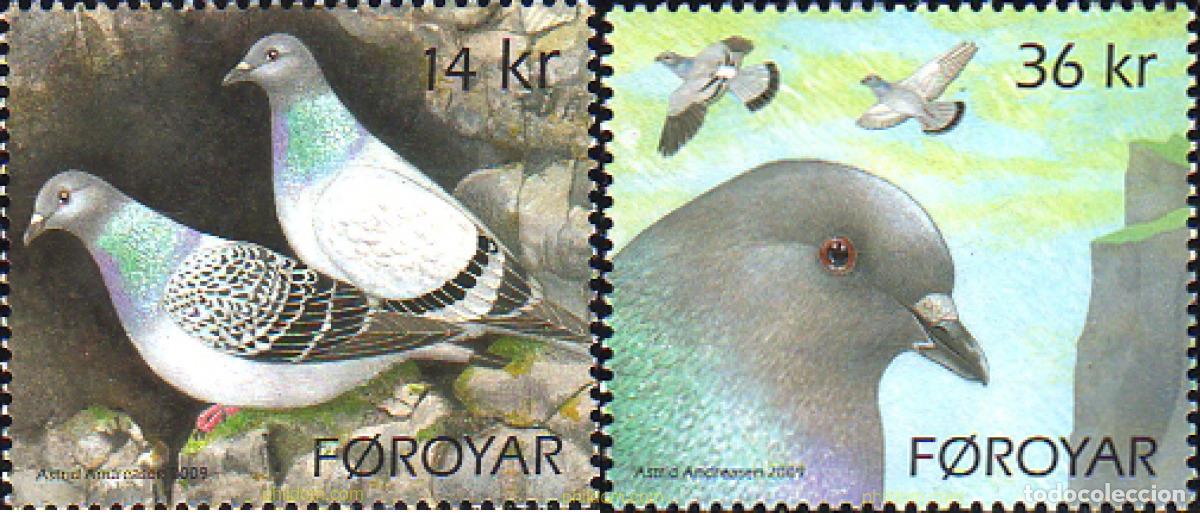 Sellos: 234505 MNH FEROE 2009 PALOMAS - Foto 1