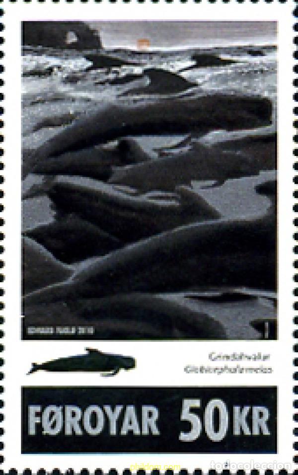 Sellos: 246099 MNH FEROE 2010 CETACEOS - Foto 1