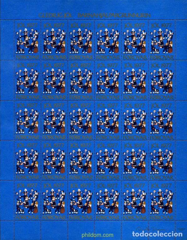 Sellos: 270970 MNH FEROE 1977 NAVIDAD - Foto 1