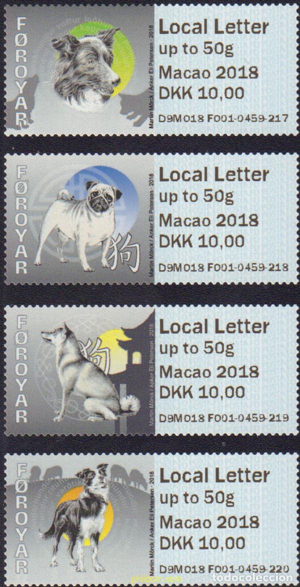 Sellos: 593744 MNH FEROE 2018 PERROS - Foto 1