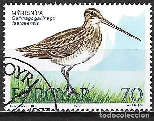 Sellos: Islas Feroe 1977 - Mi 28 - YT 22 - Ave : Agachadiza