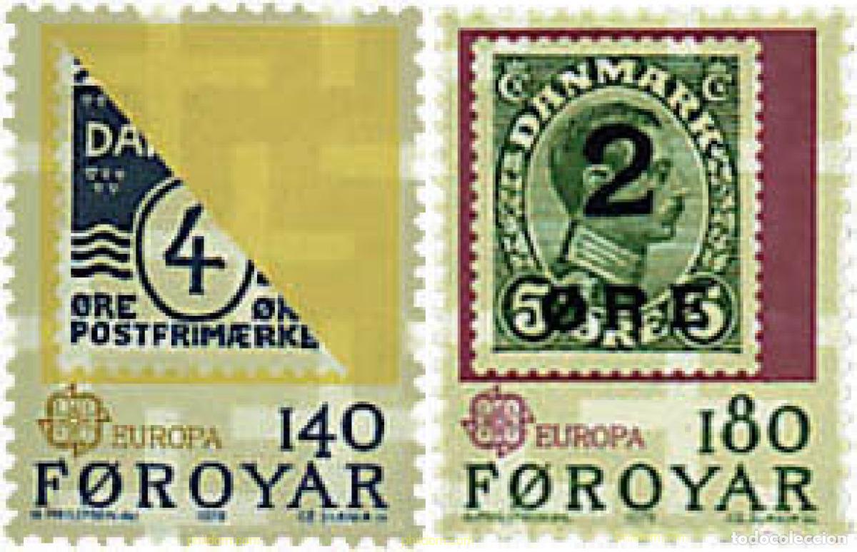 Sellos: 96632 MNH FEROE 1979 EUROPA CEPT. COMUNICACIONES
