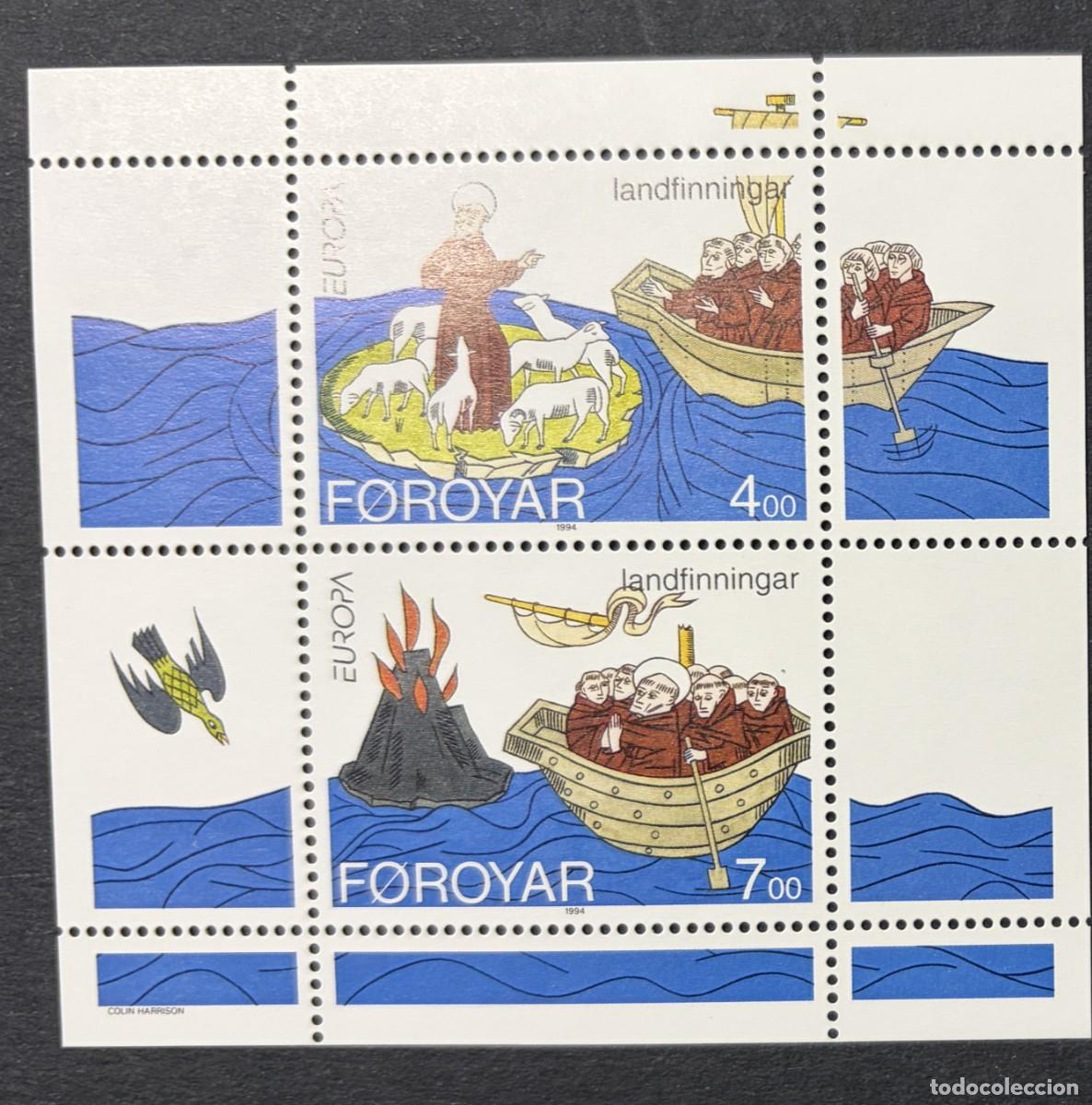 Sellos: ISLAS FEROE, 1994. YVERT HB 7. DESCUBRIMIENTOS E INVENTOS. NUEVOS. SIN FIJASELLOS.