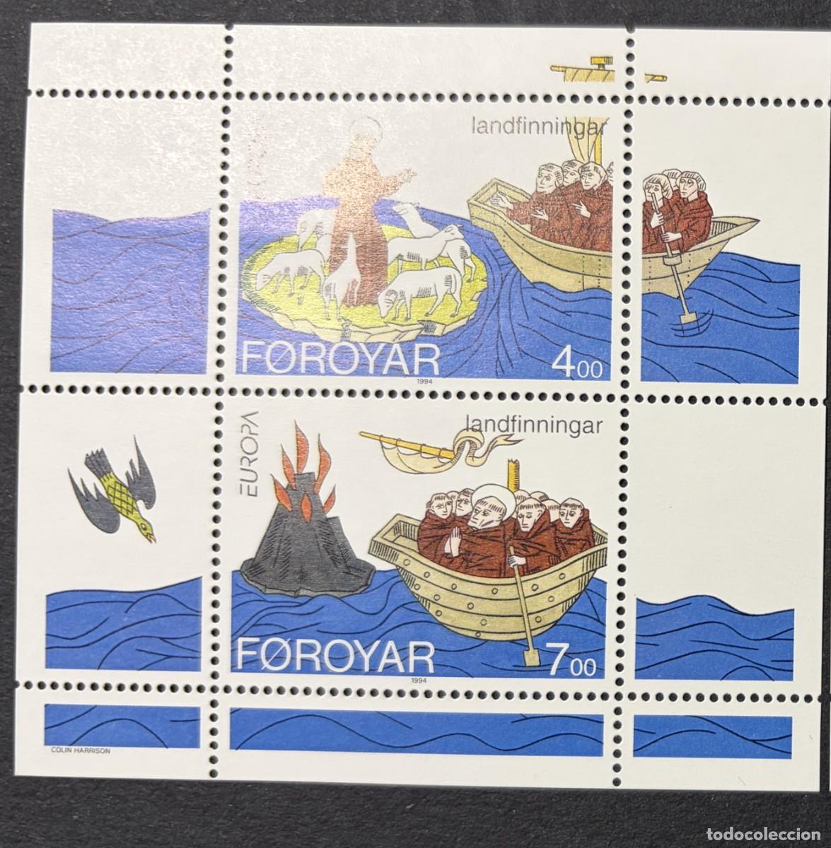 Sellos: ISLAS FEROE, 1994. YVERT HB 7. DESCUBRIMIENTOS E INVENTOS. NUEVOS. SIN FIJASELLOS.
